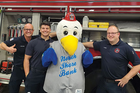 Image - Seymour Savings and firefighters.
