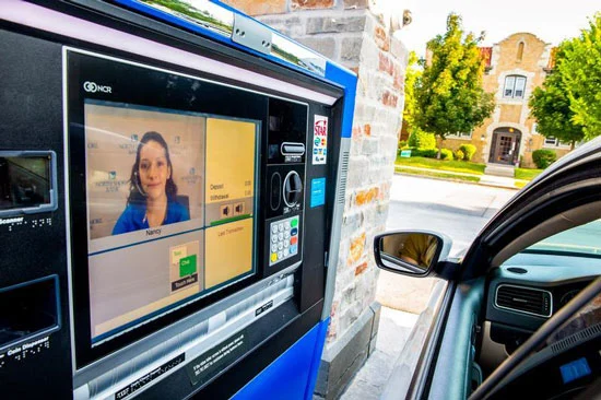 Image - Person Using a Drive-up Video Teller